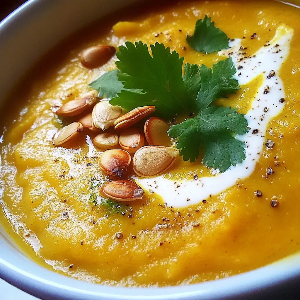 Creamy Roasted Acorn and Pumpkin Soup