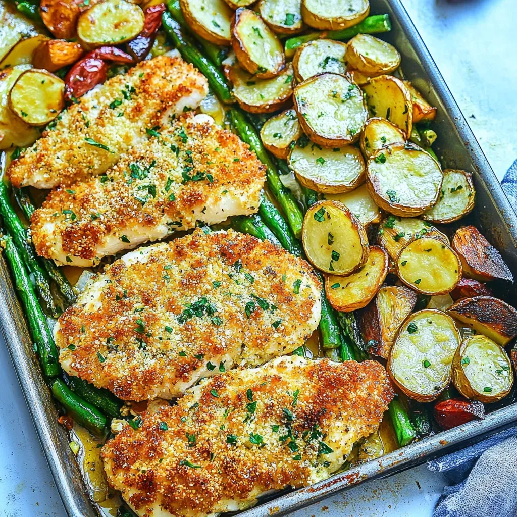 Crispy Parmesan Baked Chicken Milanese