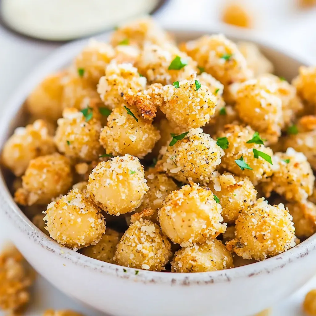 Crispy Roasted Parmesan Chickpeas