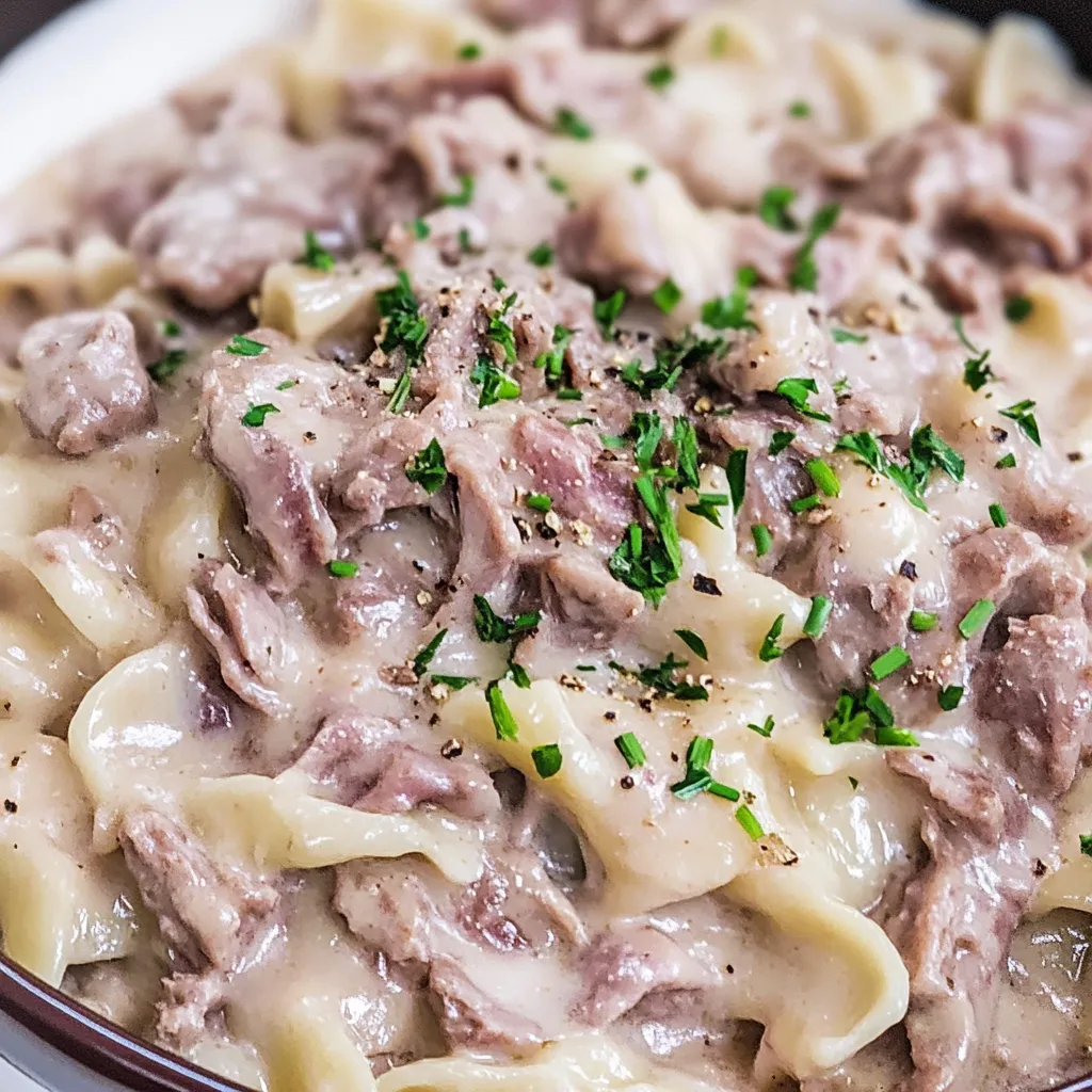 Crock Pot Beef and Noodles
