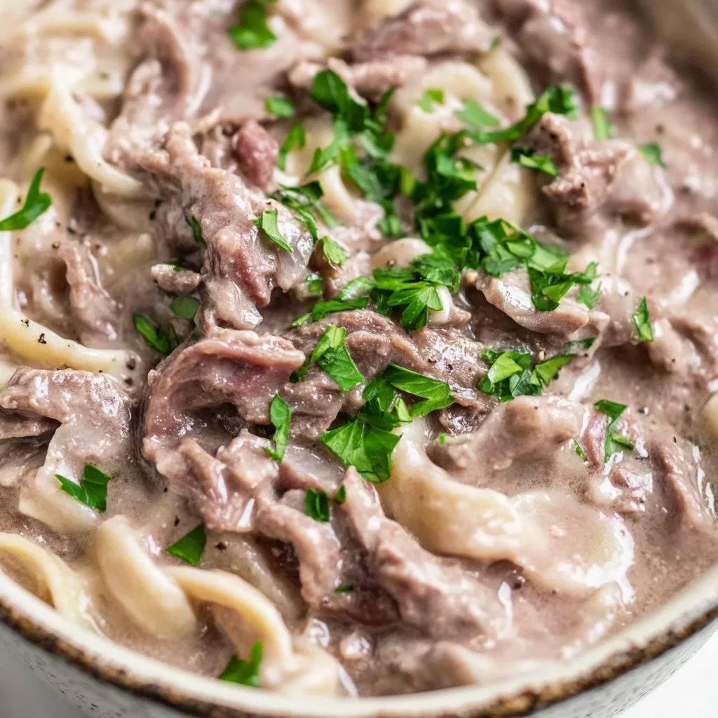 Crock Pot Beef and Noodles
