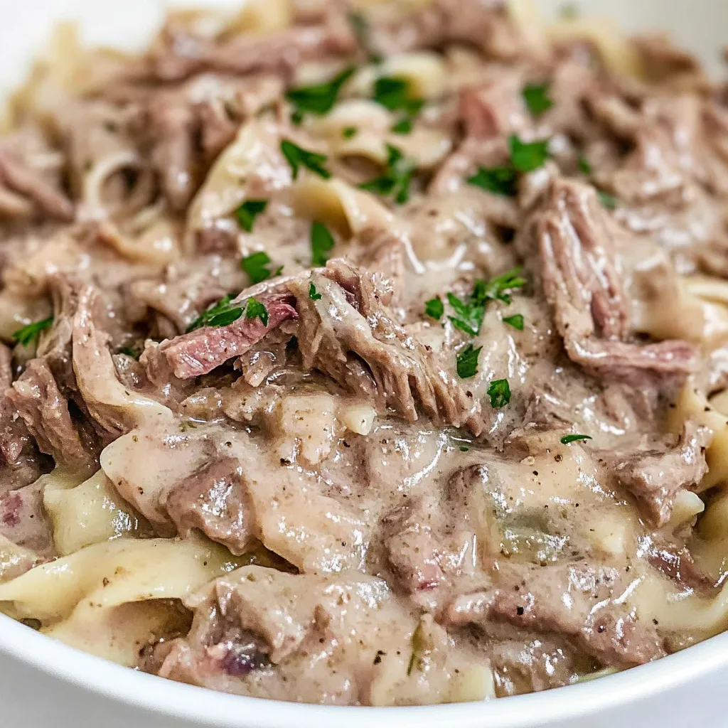 Crock Pot Beef and Noodles