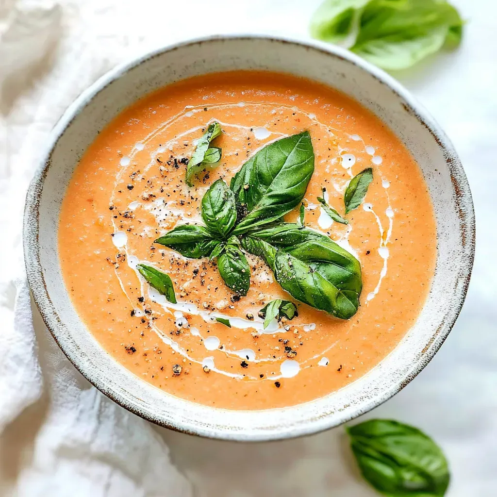 Crock Pot Tomato Basil Soup