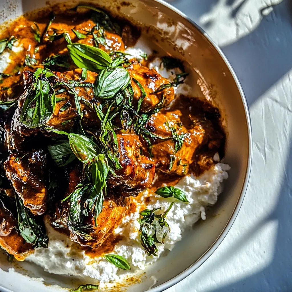 Crockpot Basil Butter Chicken