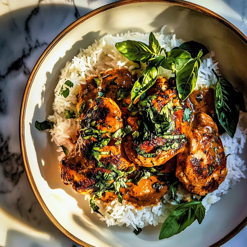 Crockpot Basil Butter Chicken