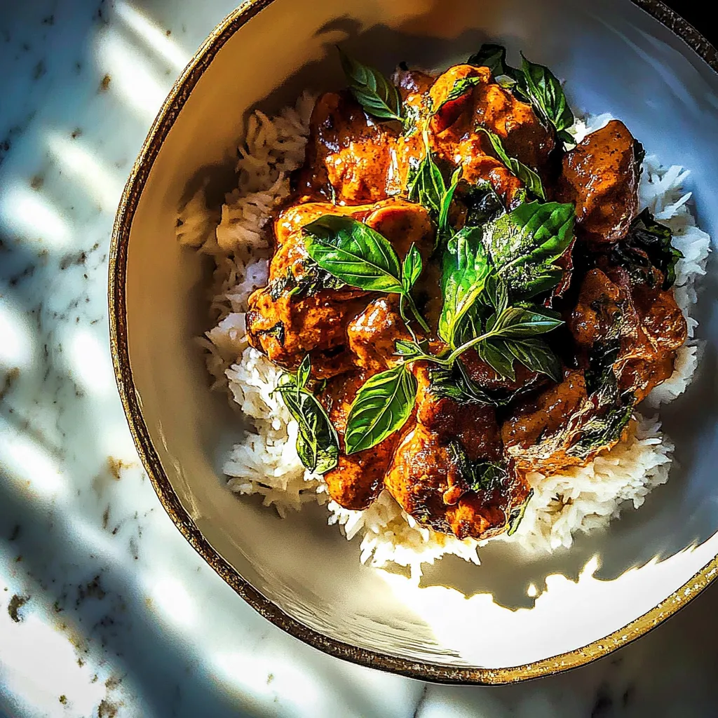 Crockpot Basil Butter Chicken