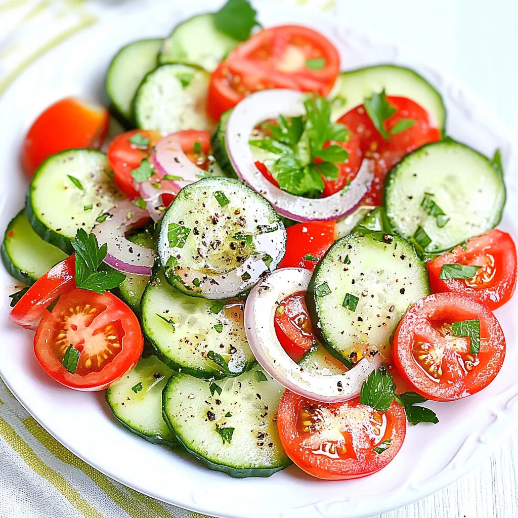 Cucumber Tomato Onion Salad