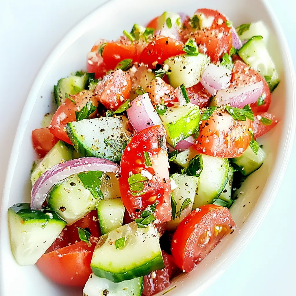Cucumber Tomato Onion Salad