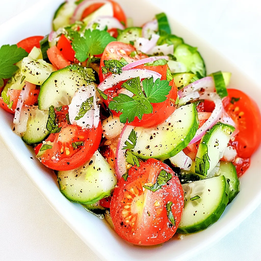 Cucumber Tomato Onion Salad