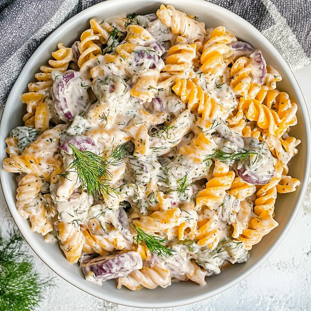 Dill Pickle Pasta Salad