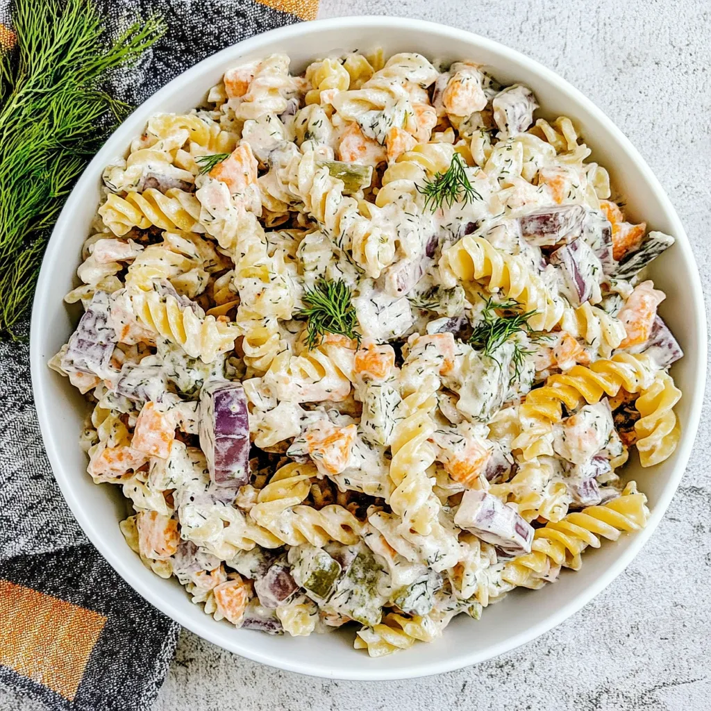 Dill Pickle Pasta Salad