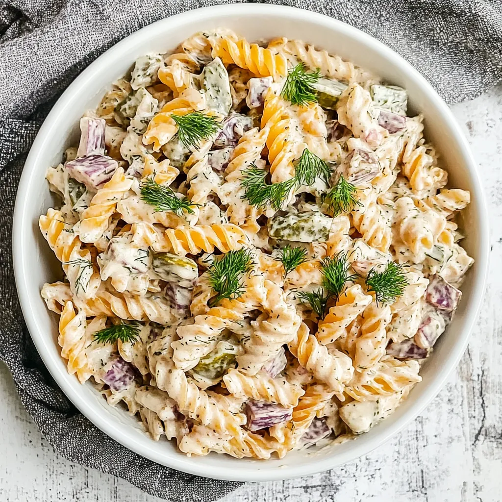 Dill Pickle Pasta Salad