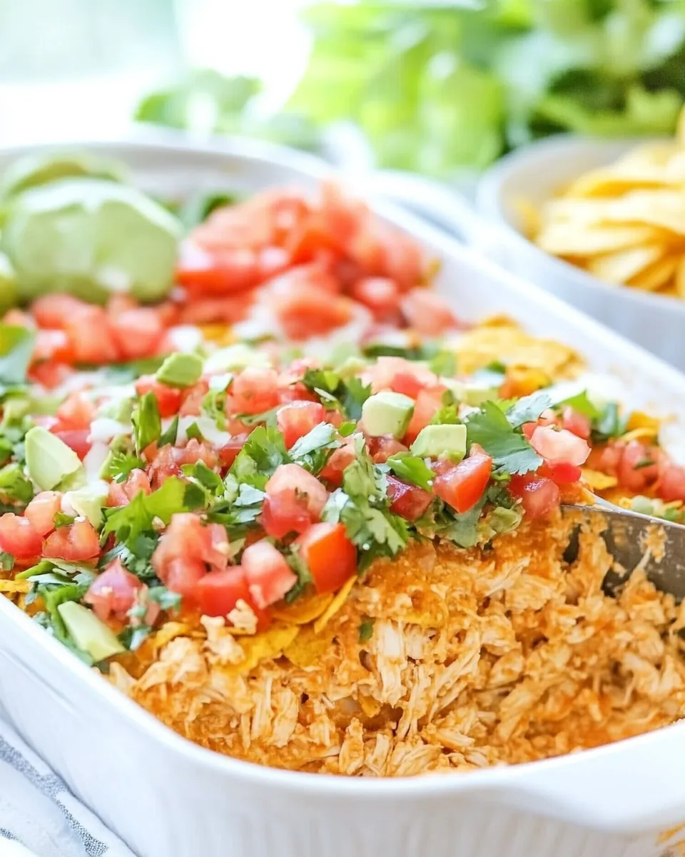 Easy Chicken Taco Casserole