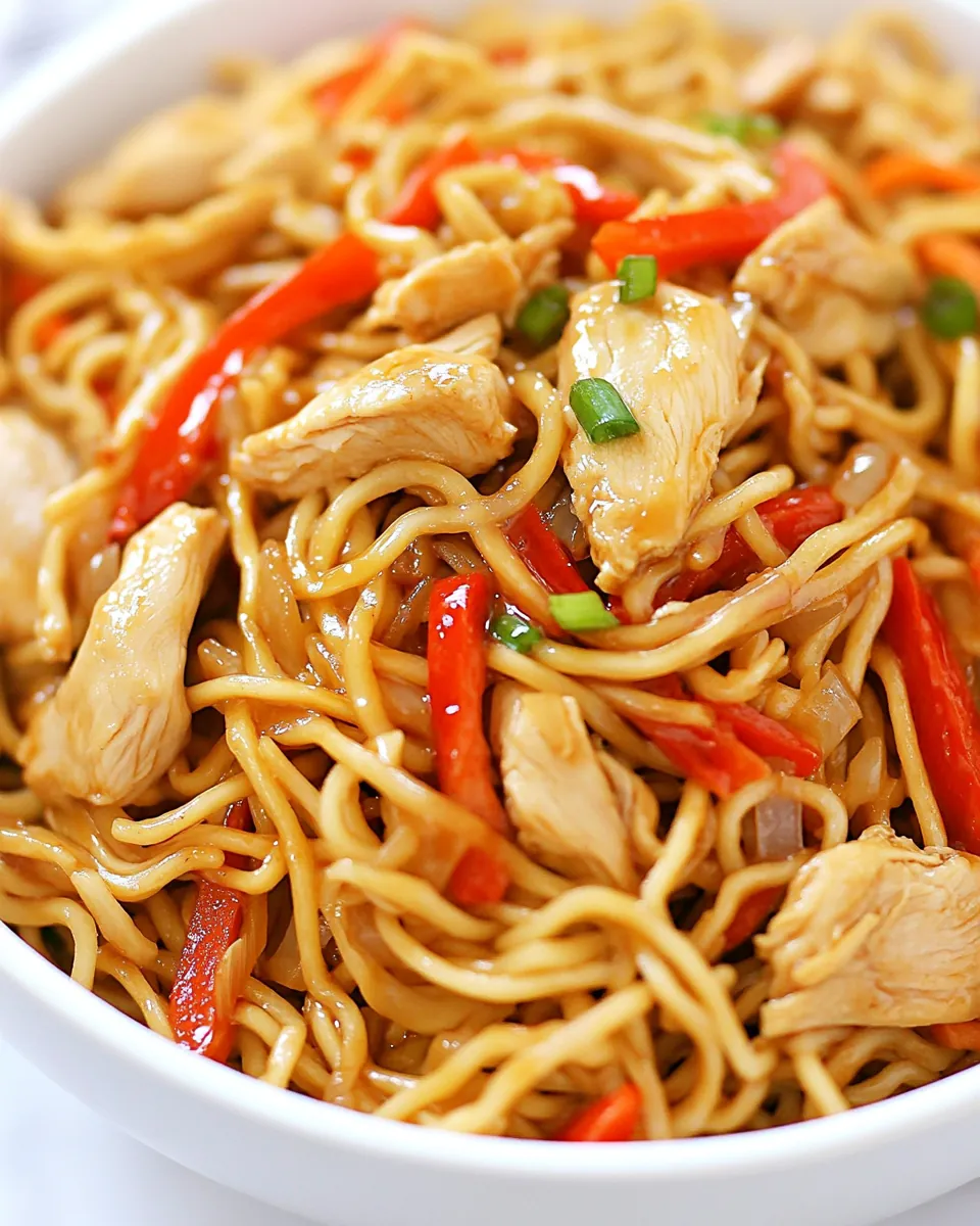 Easy Chicken Chow Mein