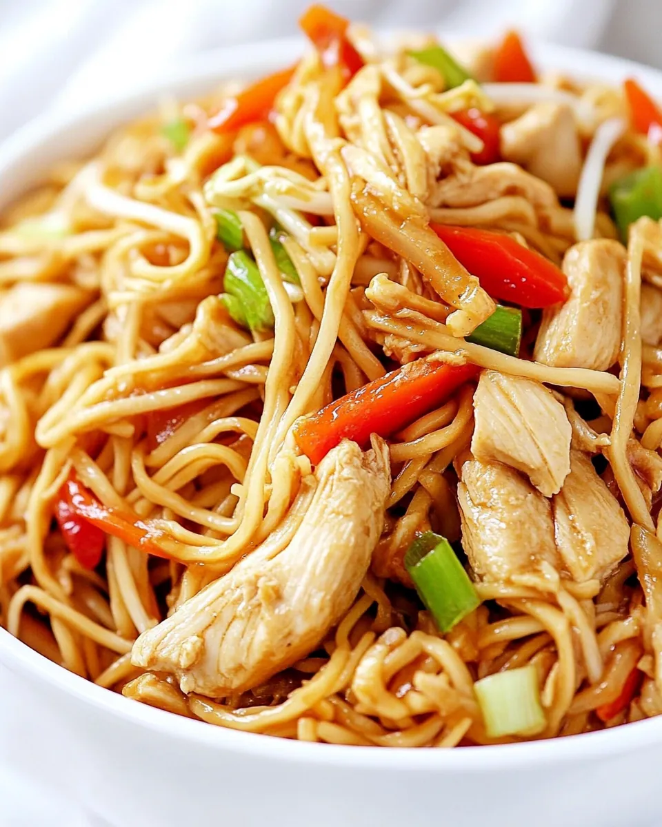 Easy Chicken Chow Mein