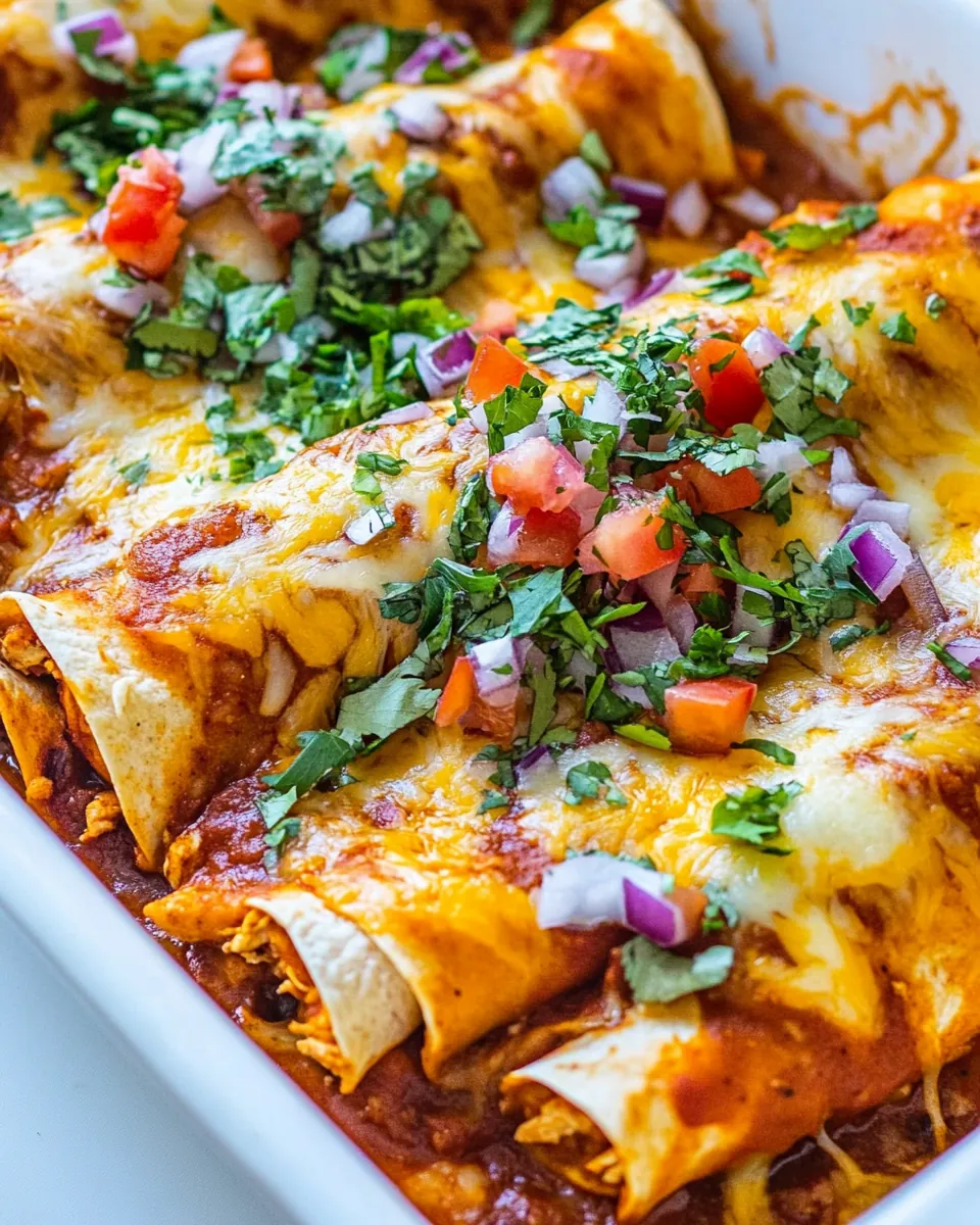 Easy Chicken Enchiladas