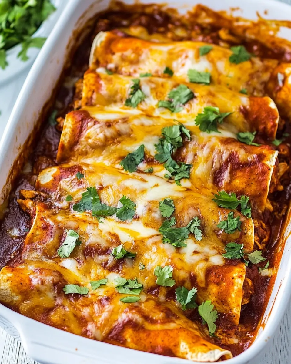 Easy Chicken Enchiladas