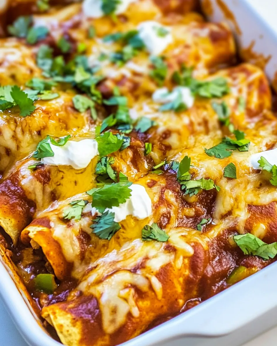 Easy Chicken Enchiladas