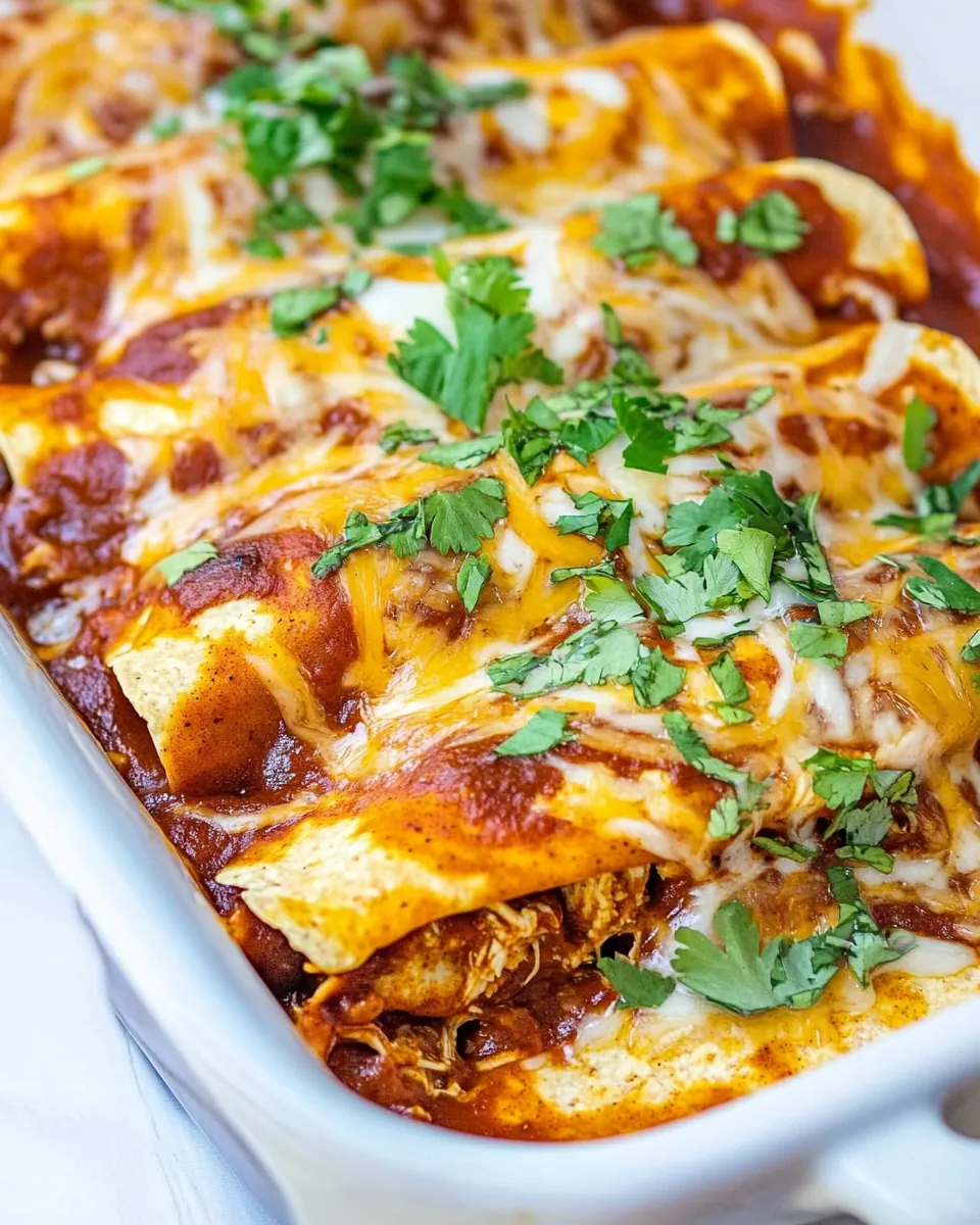 Easy Chicken Enchiladas