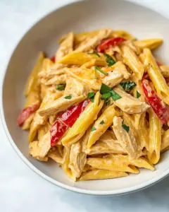 Easy Chicken Fajita Pasta