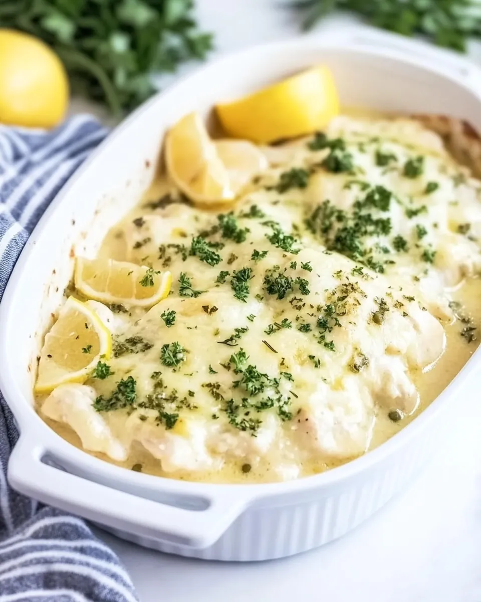 Easy Chicken Piccata Casserole