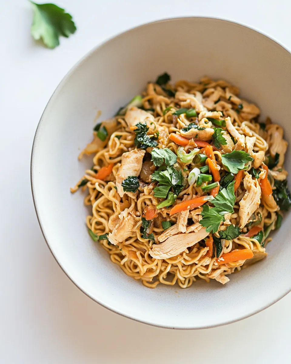 Easy Chicken Ramen Stir Fry
