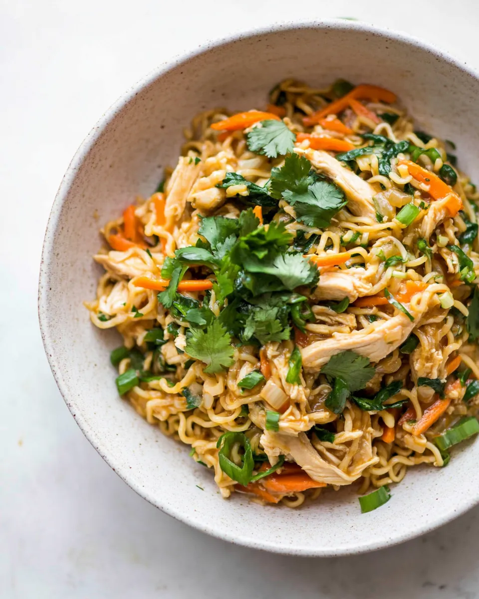 Easy Chicken Ramen Stir Fry