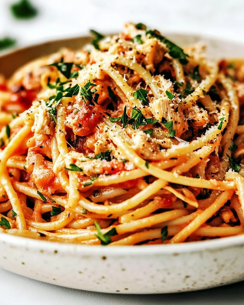 Easy Chicken Spaghetti