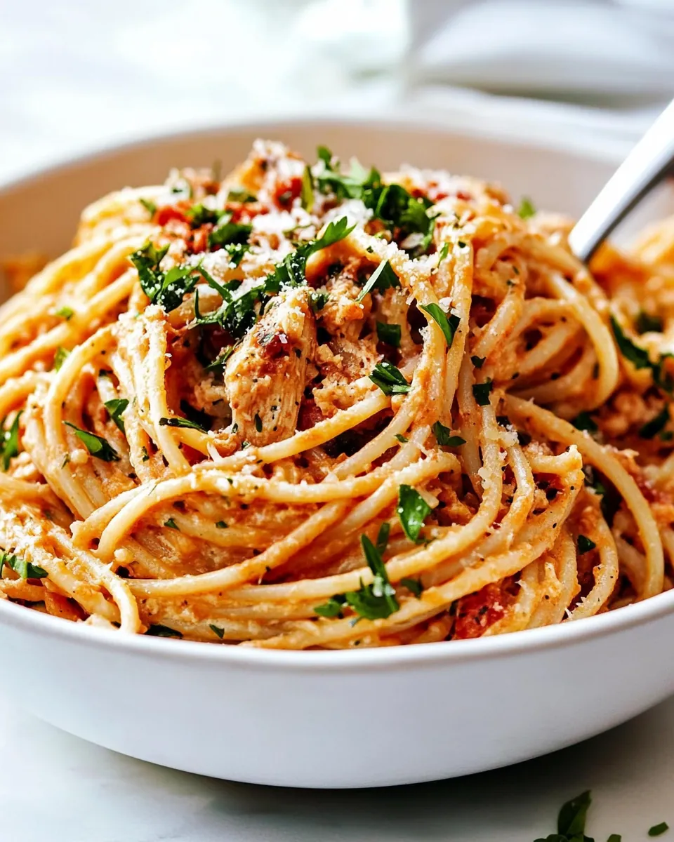 Easy Chicken Spaghetti