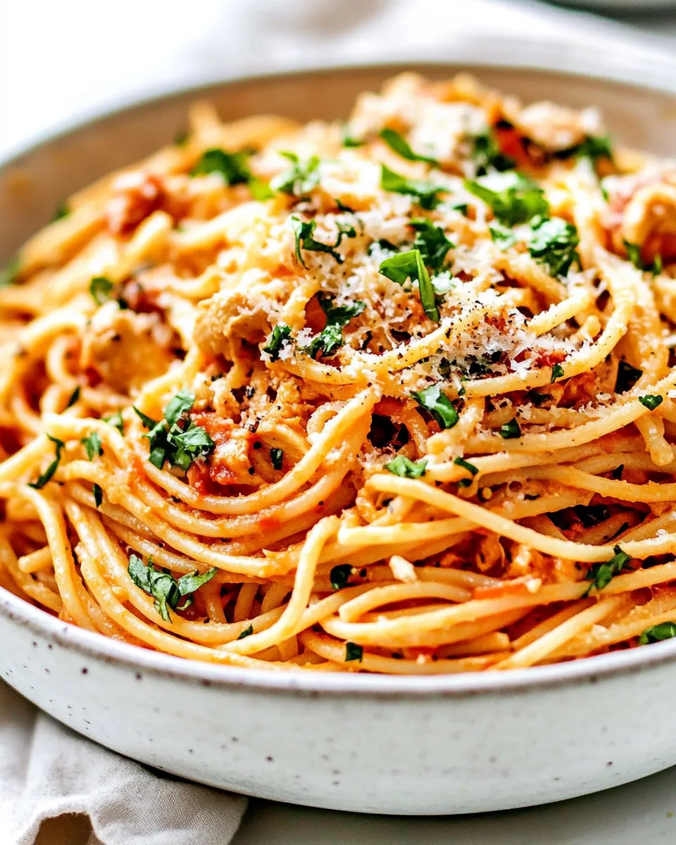 Easy Chicken Spaghetti