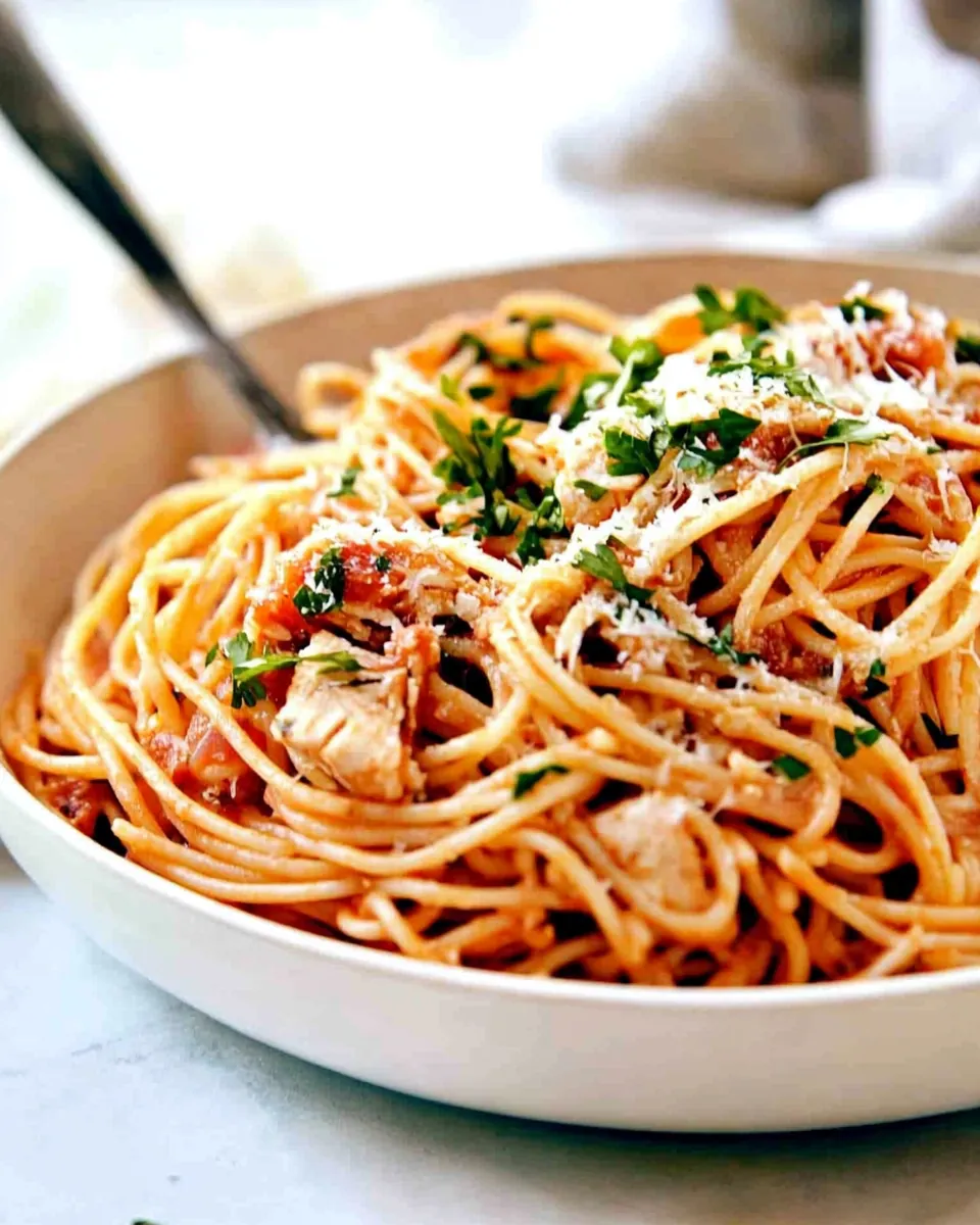 Easy Chicken Spaghetti