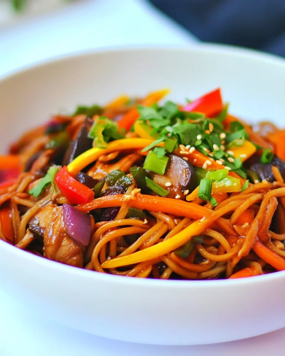 Easy Chicken Stir Fry Noodles