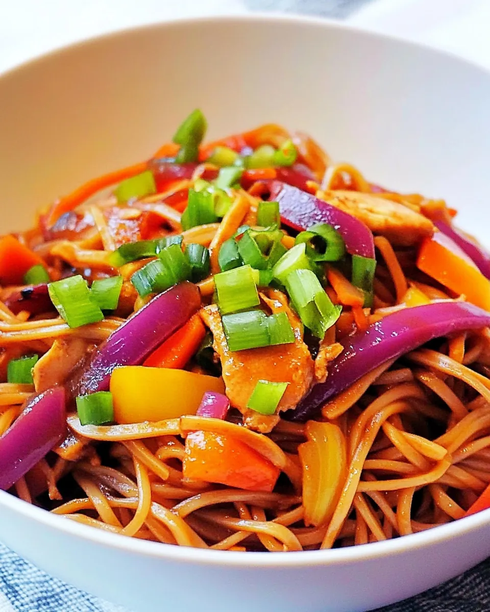 Easy Chicken Stir Fry Noodles