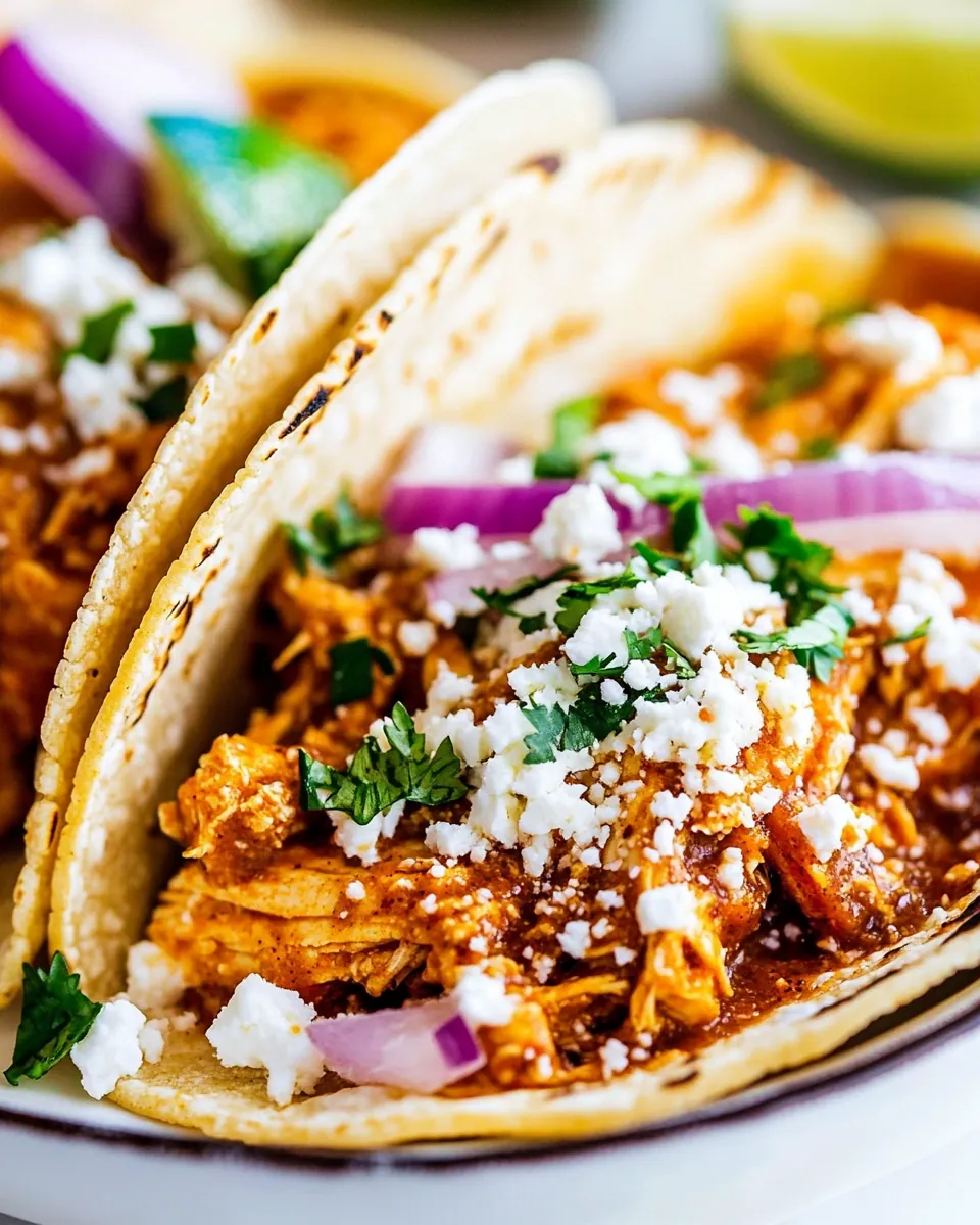 Easy Chicken Tinga Tacos