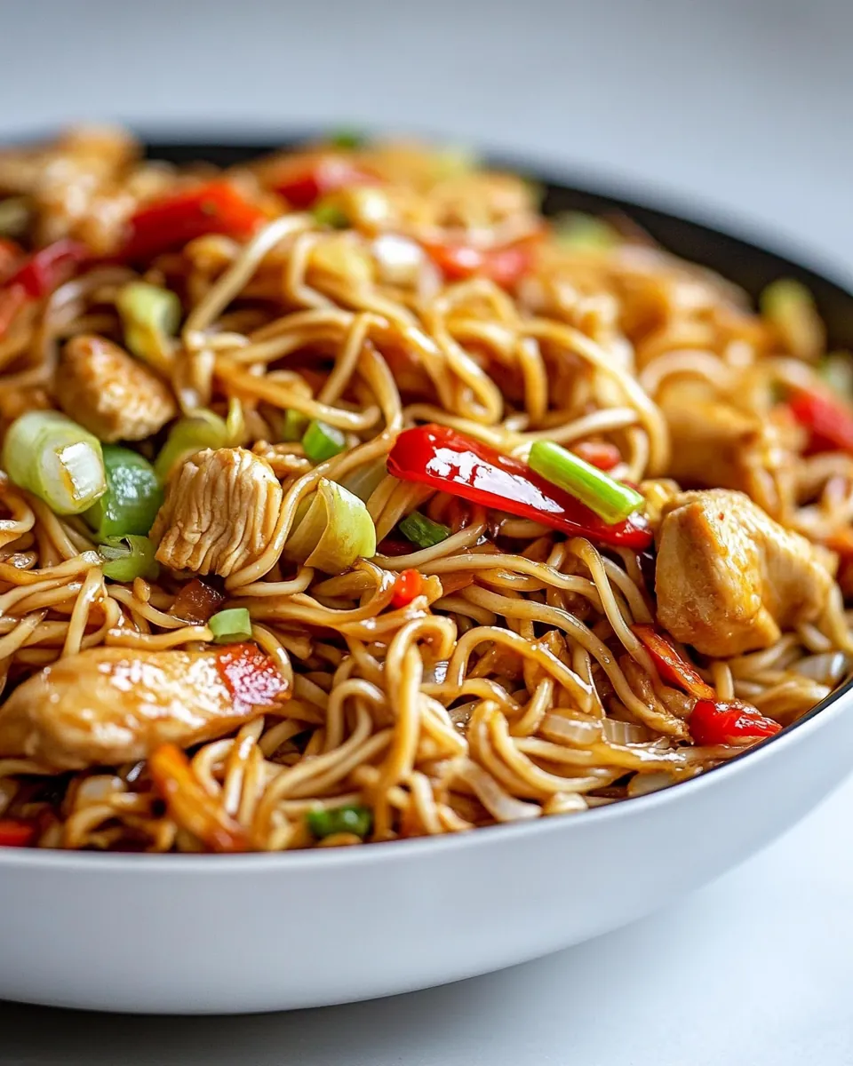 Easy Chicken Yakisoba