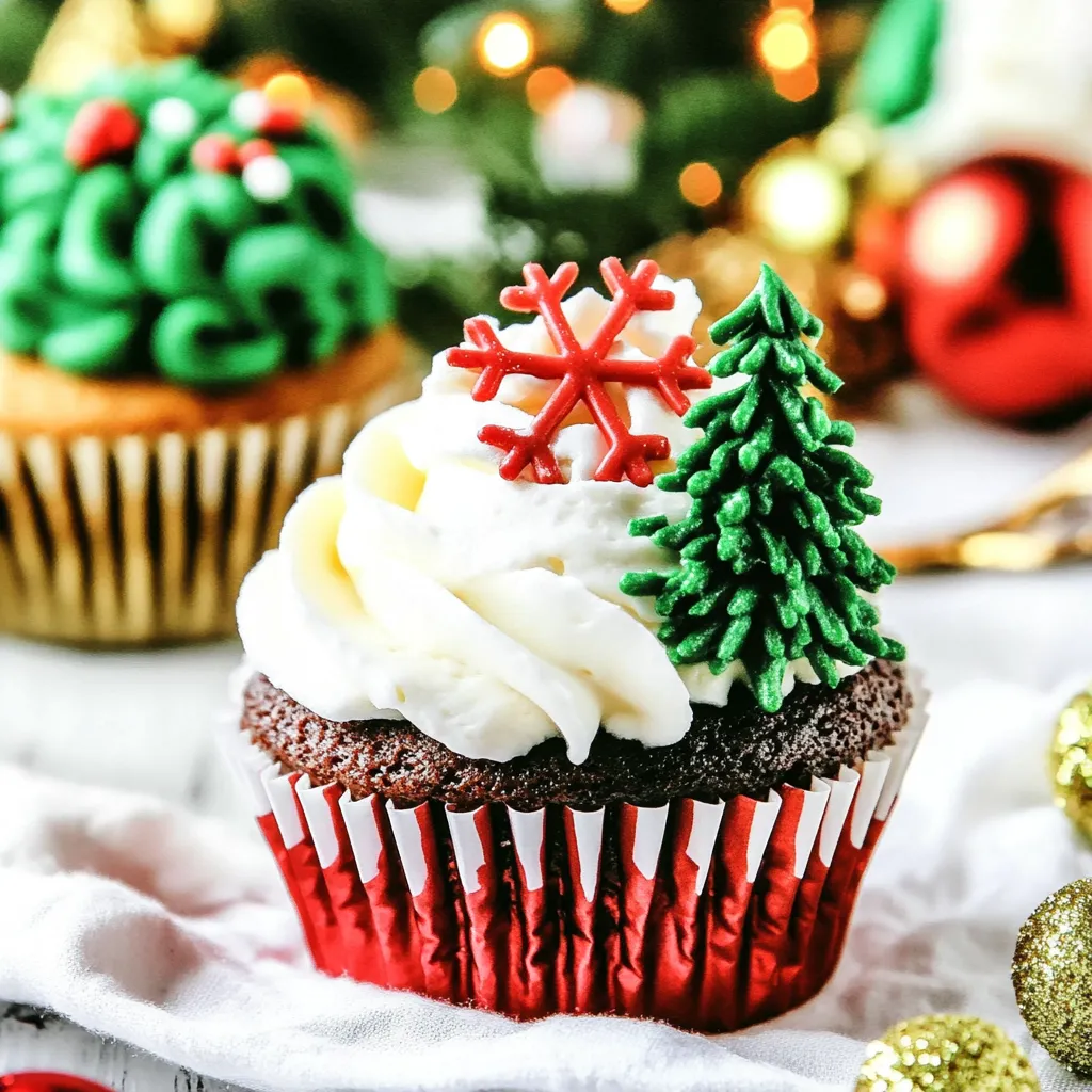 Easy Christmas Cupcakes