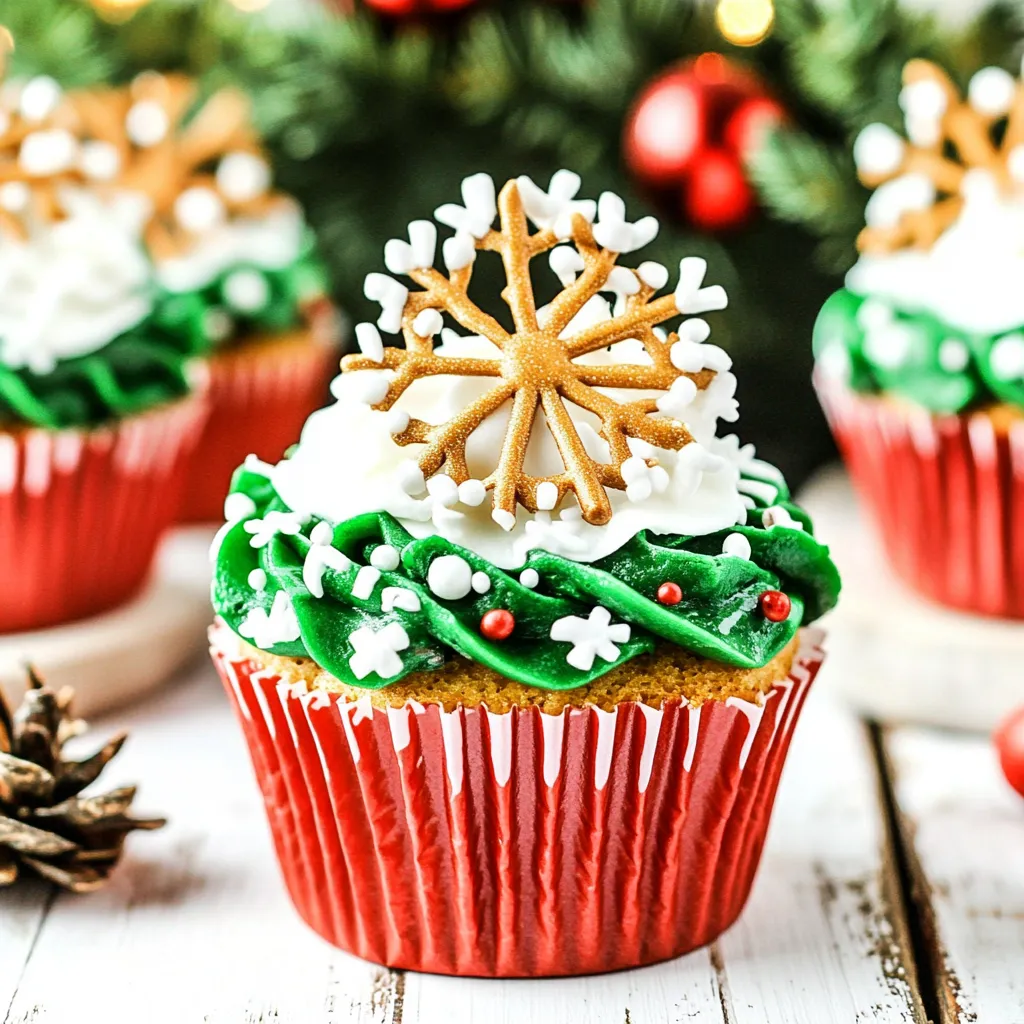 Easy Christmas Cupcakes
