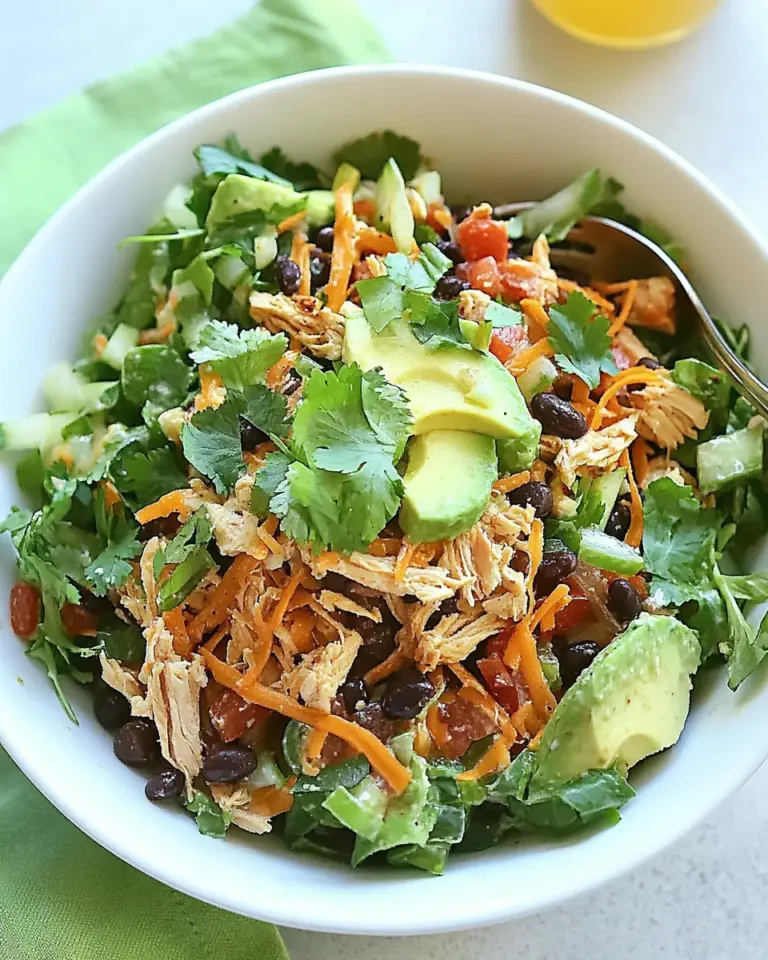Easy Crock Pot Chicken and Black Bean Taco Salad