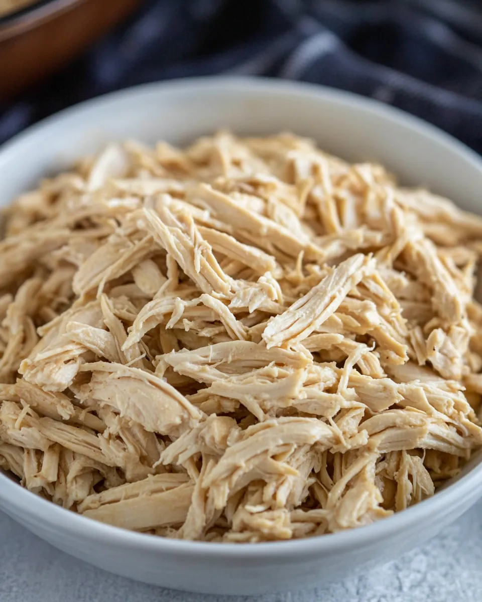 Easy CrockPot Shredded Chicken
