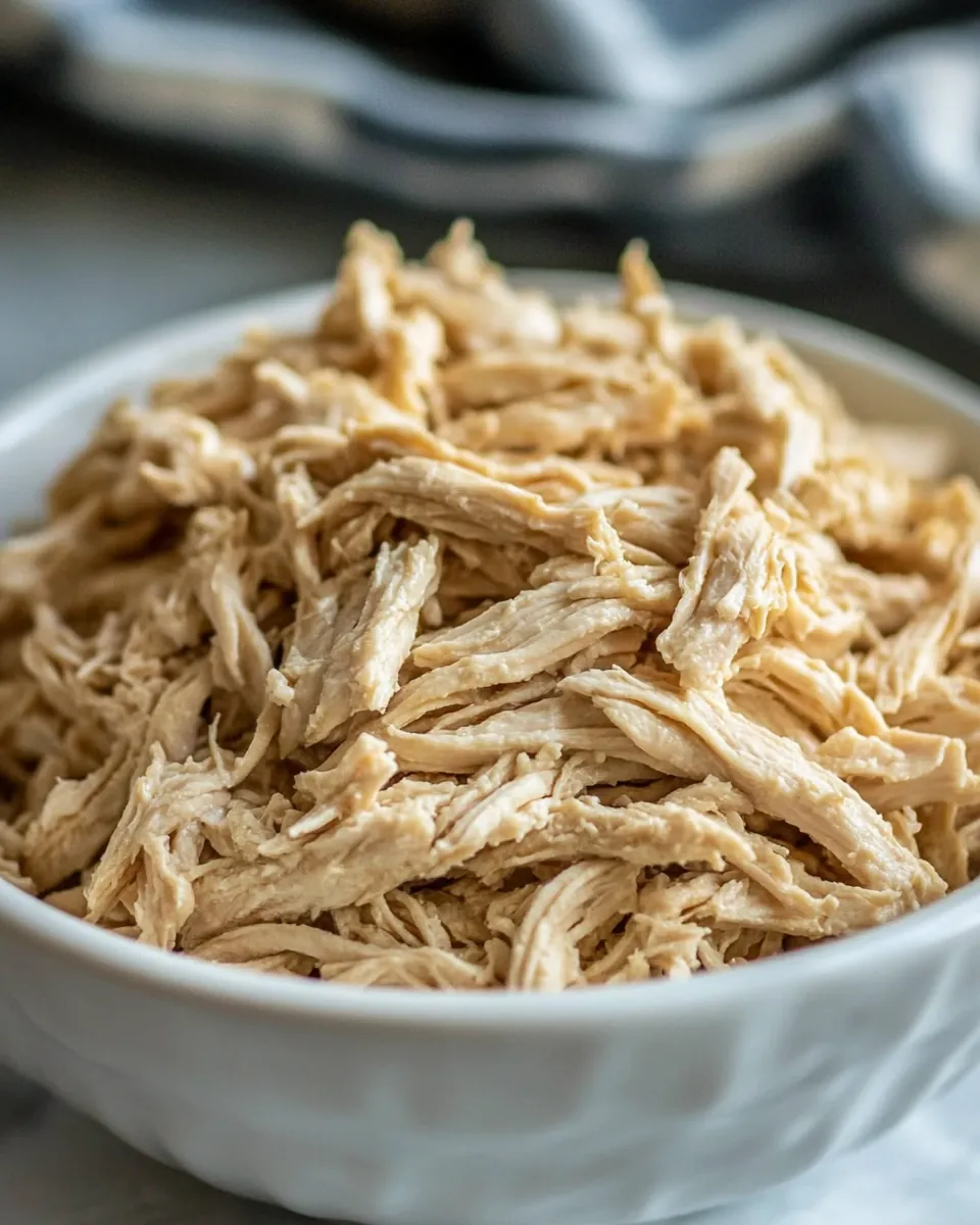 Easy CrockPot Shredded Chicken