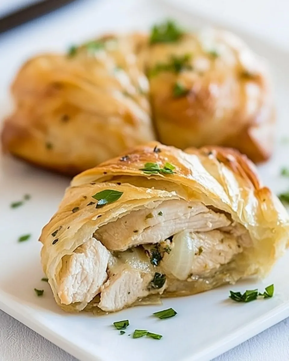 Easy Garlic Chicken Parcels
