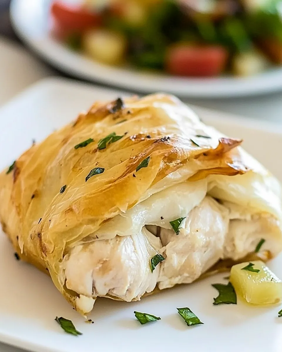 Easy Garlic Chicken Parcels
