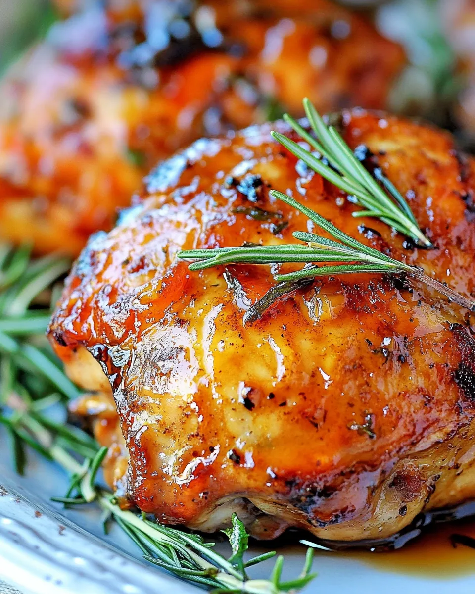 Easy Glazed Honey Balsamic Chicken