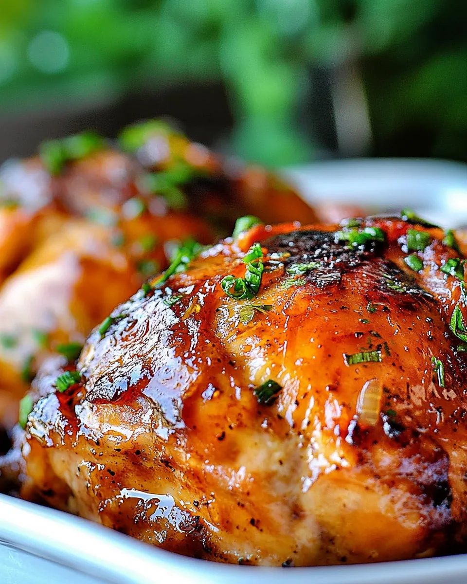 Easy Glazed Honey Balsamic Chicken