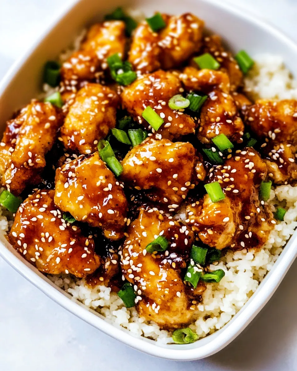 Easy Gluten Free Healthy Sesame Chicken
