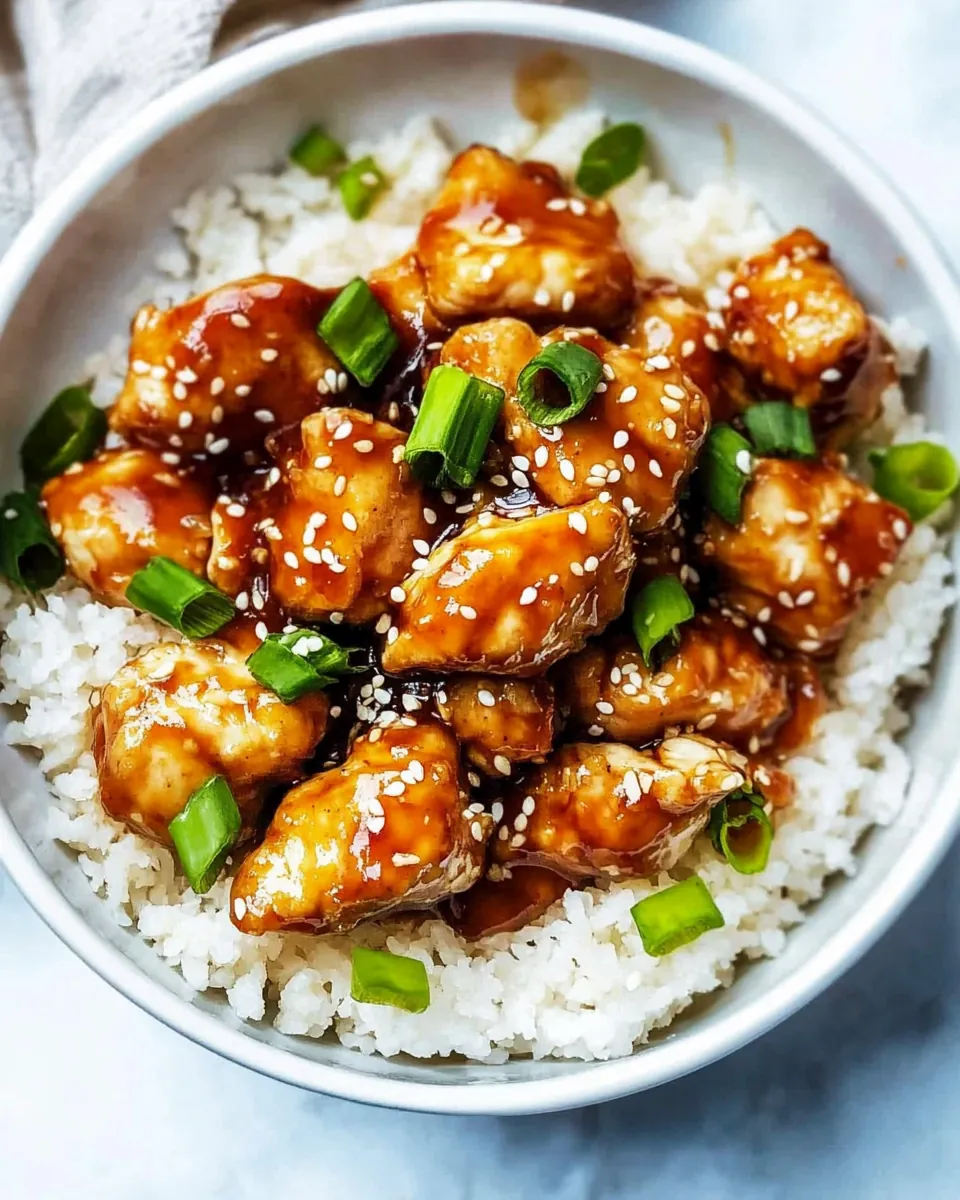 Easy Gluten Free Healthy Sesame Chicken