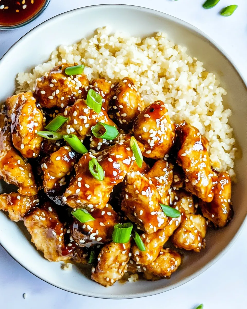 Easy Gluten Free Healthy Sesame Chicken