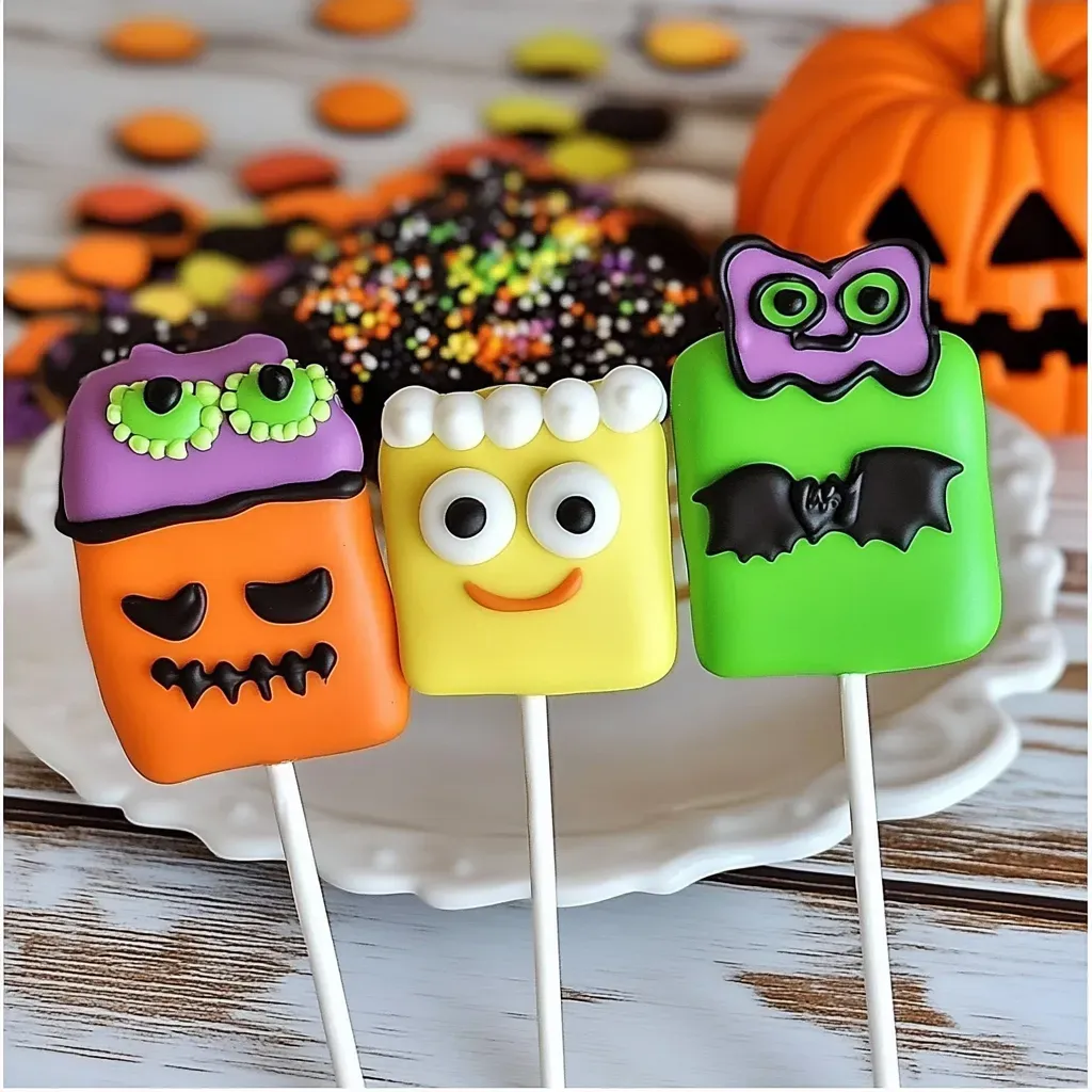 Easy Halloween Cookie Pops