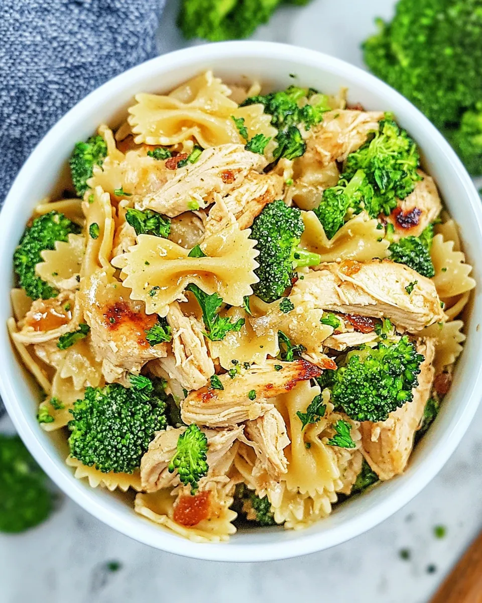 Easy Instant Pot Chicken Broccoli Pasta