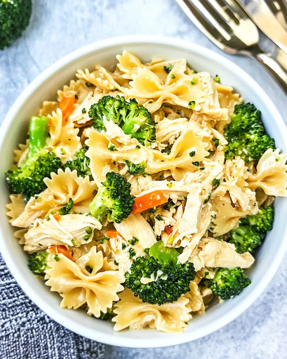 Easy Instant Pot Chicken Broccoli Pasta